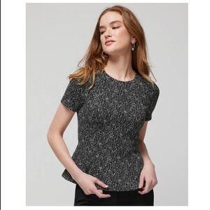 WHBM Jacquard Bodice Tee